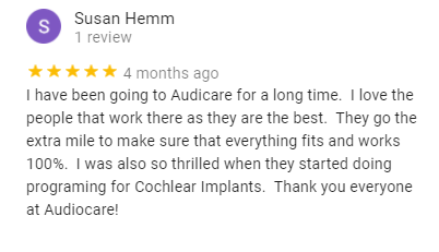 Susan Hemm gave a five star review four months ago
